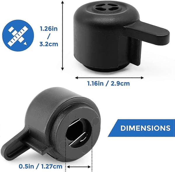 2 stk. dampudløbshåndtag dampventil til Ninja Foodi OP301 9-i-1/6,5 Quart OP401 12-i-1/8 Quart [DB]