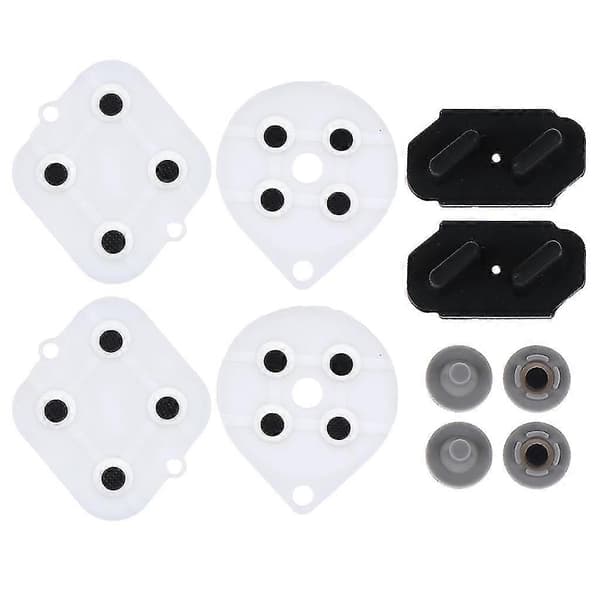 Controller Konduktiv Gummi Pad Silikone Selvklæbende Tangenter Knap Pads Kit Udskiftning Reparationsdel Til Snes Spilcontroller