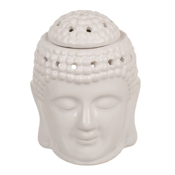 Aromalampe Buddha Hvid 350