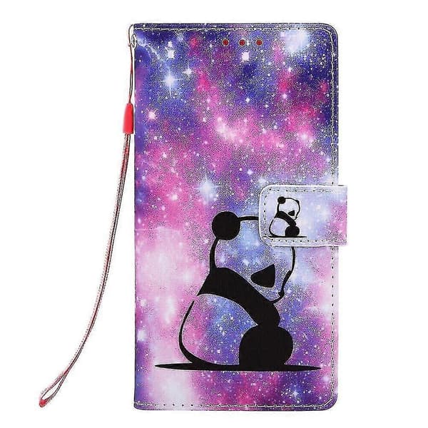 Compatible with iPhone SE 2020/ 8/ 7 Case Leather Flip Wallet Case with Card Slot Holder Stand Pattern - Panda