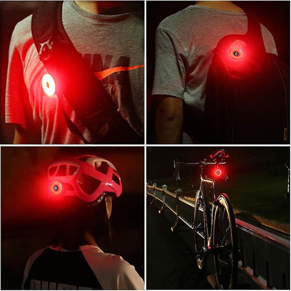 Sykkelbaklys, Sports LED-sykkelbaklys USB-oppladbart, Vanntett, 5 lysmoduser Sykkelbaklys - Blå