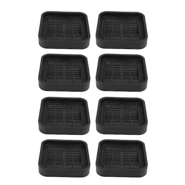 8 stk Hjulstopper Gummi Universal Ripebeskyttelse Seng Sofa Hjulkopper For Møbler