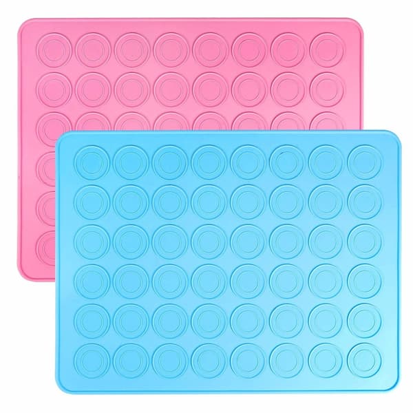 Bageplade Macaronmåtte 48 stk Silikonemåtte multifärg multicolor