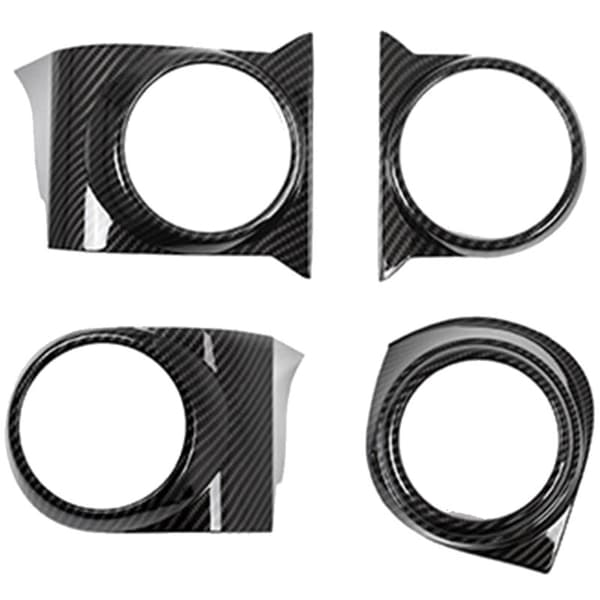 Dekorativ kolfiberpanel för bilens mittkonsols luftkonditioneringsventilationsram 2016-2021