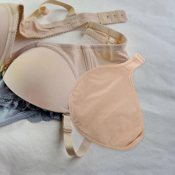Portable Breast Prosthesis Case with Hook Mastectomy Bra Sleeve for Women Comfortable Cotton Protective Pocket Breathable Prosthesis Protective Pocket