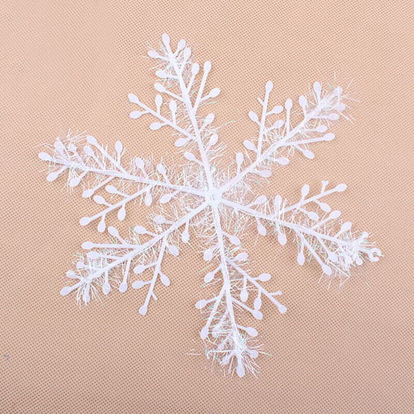 Snøfnugg Girlander Julevindusdekorasjon Hvit Snøfnugg 3 stk (15cm) White Snowflake 3pcs (15cm)