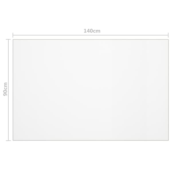 vidaXL Table Protector Matte 140x90 cm 2 mm PVC Transparent transparent