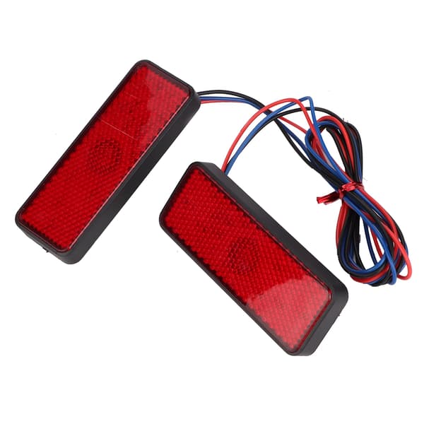 Par Universal LED-reflektor baklys for motorsykkel