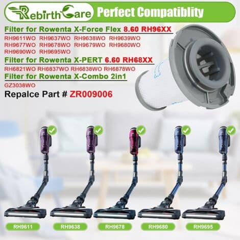 ZR009006 Suodatin Rowenta X-Force Flex 8.60 RH96 &