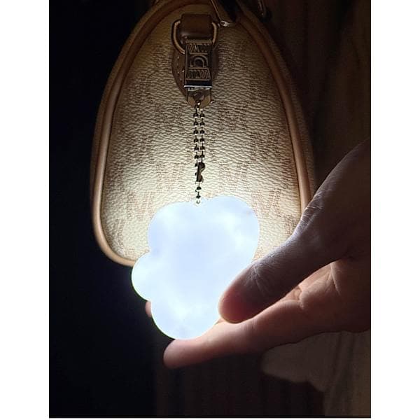 2-pack Touch-Sensitive Handbag Lights, Small Portable Heart-Shaped Battery-Powered Lights, Wallet Lights Cloud Clouds Clouds