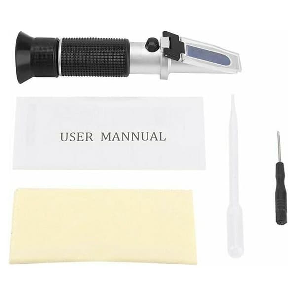 Brix Sugar Refractometer 0-32% Range Handheld Refractometer for Measuring Sugar Content for Honey, Jam, Juice, Beverage, Wine