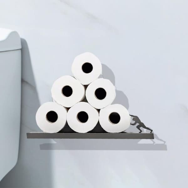Toiletrulleholder til flydende hylde på Valentinsdag, gave til Valentinsdag