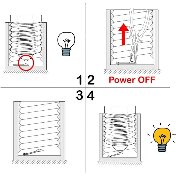 E14 LED Bulbs 5W 300 Lumens Non-Dimmable Cool White 6000K for Chandelier Ceiling Lights 6-Pack AC220-240V
