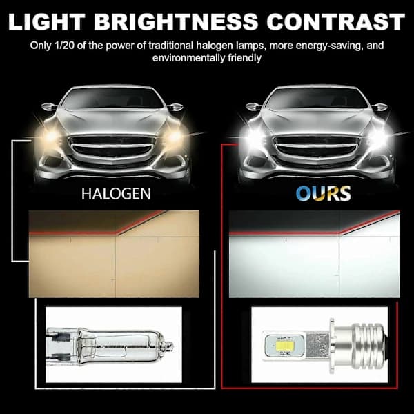 10X H3 Super LED Hovedlys Tåkelys Kjørelys Pæresett 6000K Hvit 100W
