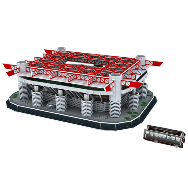 Tredimensionellt pussel fotbollsstadion