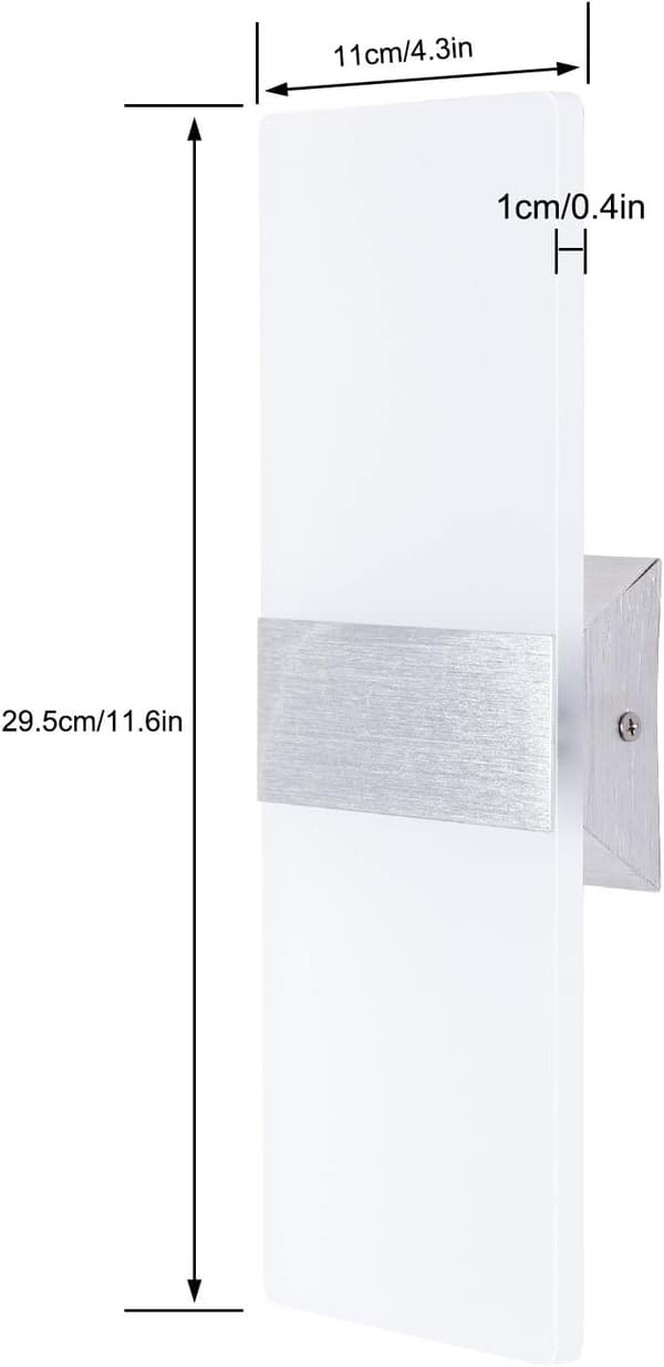 Indendørs væglampe 12W Akryl Moderne LED Væglampe