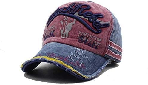 Basebollkeps unisex justerbar golfkeps andningsbar vintage jeans