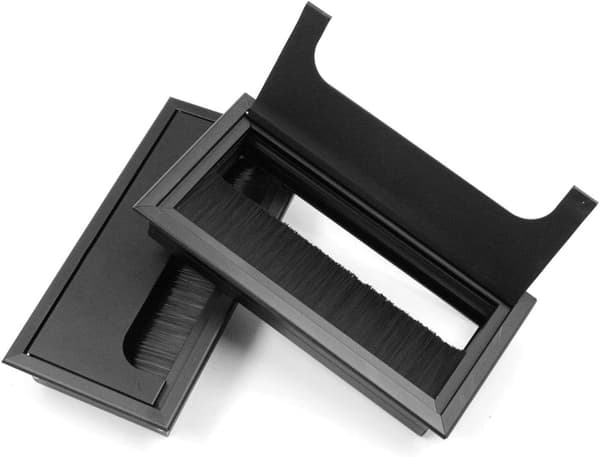 2 pcs Square Cable Gland with Lid 80x160mm for Flush Mounting