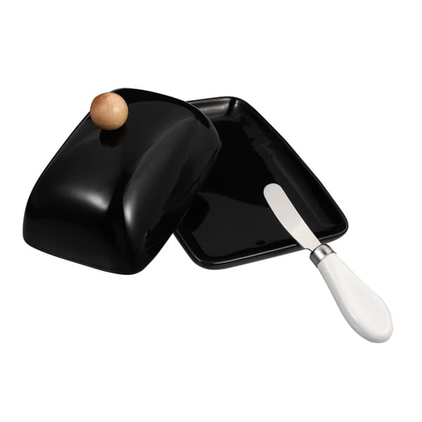 Butter Dish with Lid, Ceramic Butter Container, Butter Holder for Kitchen Countertop Accessories