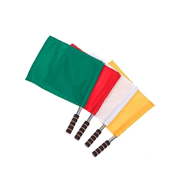 4 st Mini Toy Linesman Flag Sport Training Flag Athletic Competition Flag Hand Flag Match Referee Flag 45X36X3cm