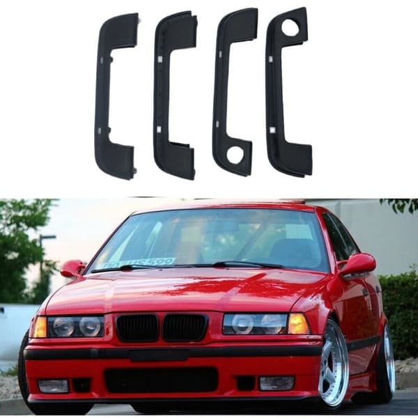51218122441 51218122442 4 pcs Car Decal Cover with Gasket for E36 E34 E32 Z3 3 5 7-series