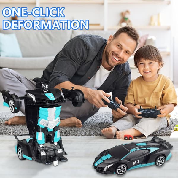 Legetøjsbil 2.4 G Fjernbetjening Transformers Robot