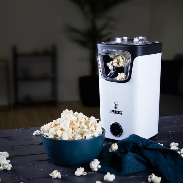 Popcornmaskin 292986 Ingen olje nødvendig Svart, Vit 1100