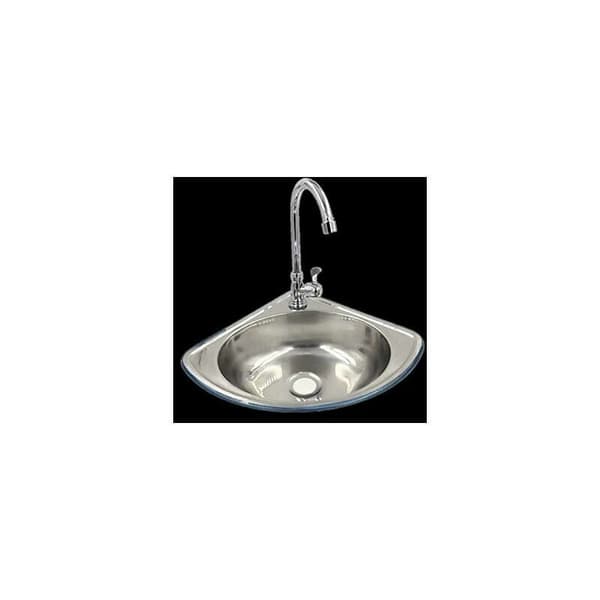 Triangular Sink Thick Stainless Steel Small Single Bowl Wall Mounted Corner Sink Bathroom -KK
