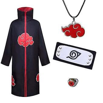 Ninja-viitta Cosplay-asu Ninja Naruto Unisex (3XL)