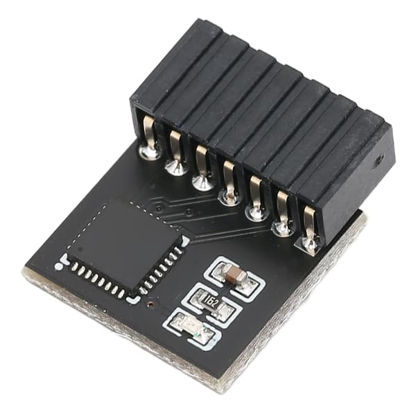 TPM 2.0 Krypteringssikkerhetsmodul 14-pinners Sterk Kryptering TPM-prosessor Svart TPM-modul Systemkomponenter for Asus