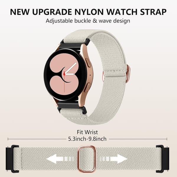 5-pak strækbare remme til Galaxy Watch 7/6/5/4 & flere - 20 mm bløde [JUN]