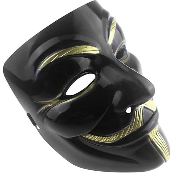 Hacker Maske V for Vendetta Maske Børn Kvinder Mænd Kostume Cosplay