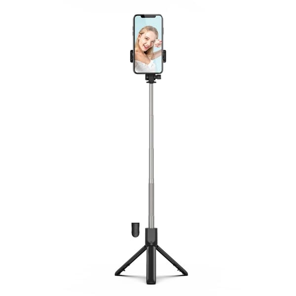 Selfiepinne Teleskopstativ 0,7m for Mobil - Svart