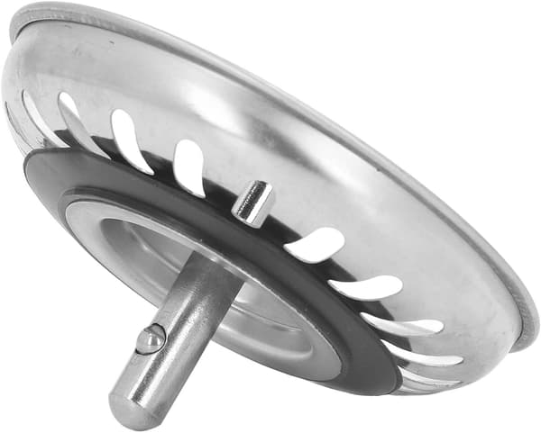 Afløbsfilter i rustfrit stål til køkken, anti-tilstopning, universalfilter til køkkenvask 78 mm