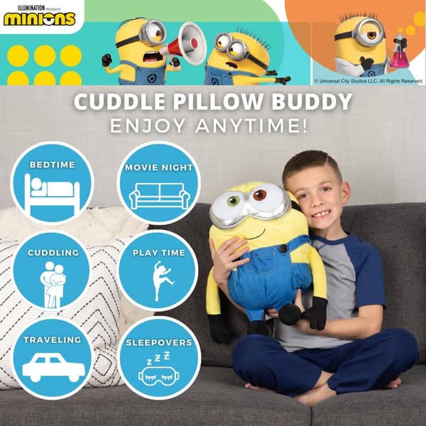 Despicable Me, Super Soft Plush Pillow Bob, (Official Minions Product)