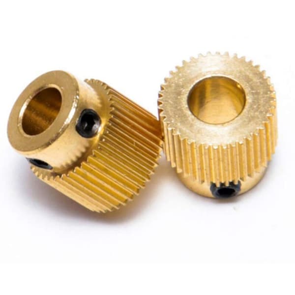 6 stk. Serie Heavy Duty 3D-printerdele Driver 26 Tandhjul Messing Ekstruderhjul Gear til Printer -10 -10S S4 S5 3 Pro