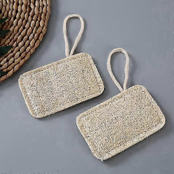 Natural Loofah Sponge Dish Brush 6 Piece Set for Kitchen Cleaning Eco-Friendly-FY-