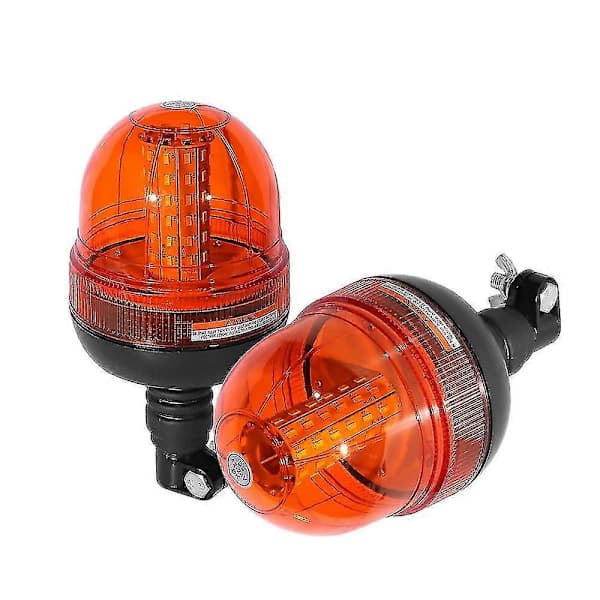 NA/Rotating Warning Light 60 LED Amber Rotating Flashing Light Road Traffic Approved Waterproof