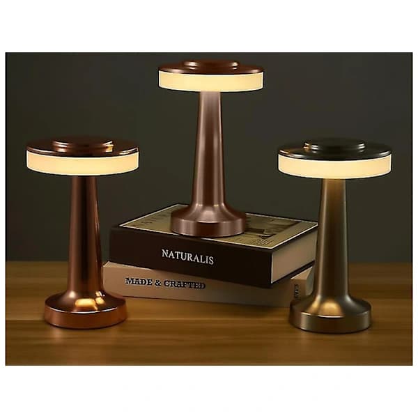 Touch Night Light Table Lamp with 3 Modes, Wireless Bedroom Lamp
