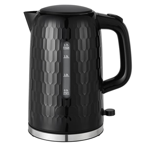 Elkedel 1,7L 2200W med automatisk slukning - sort