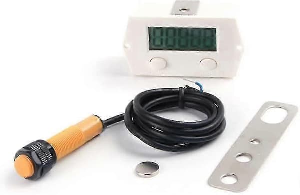 Digital Counter Electronic Click Counter Magnetic High Sensitivity Row Number Xj-5j Click Counter White Industrial Control Switch White (1pcs) Best Gift