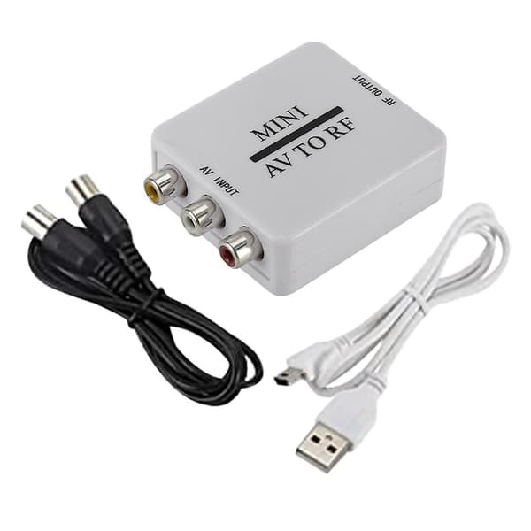 RCA/A/V Komposittvideokabel til RF/Koaksial/Koaksial Konverter Kompatibel Modulator TV