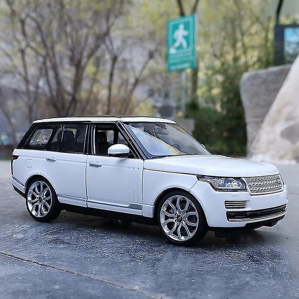 1:24 Range Rover SUV Legetøj Legering Bil Trykstøbt & Legetøjsbiler Bilmodel Miniature Skalamodel Billegetøj Til Børn Hvid White