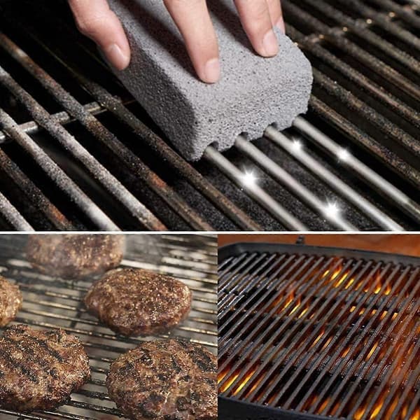 4-pak Grillrensningssten til grillplade, grillrenser