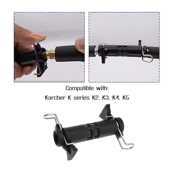 1 x Förlängningskoppling Adapter Bricka Montering Högtryckstvätt Vattenslang Kompatibel med Karcher K2 K3 K4 K5 K6 K7
