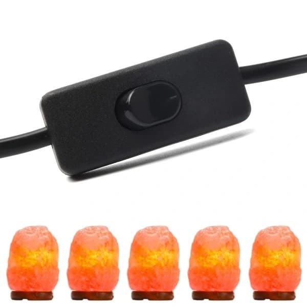 Ledning med bryter for saltlampe - 1,8 m - Sokkel for saltlampe