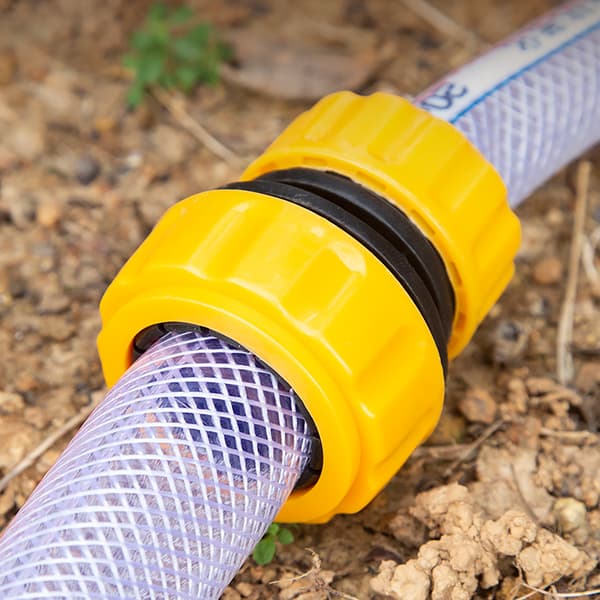 3/4\" Faucet Nozzle Quick Adapter Water Hose Quick Connector Yellow 2-pack