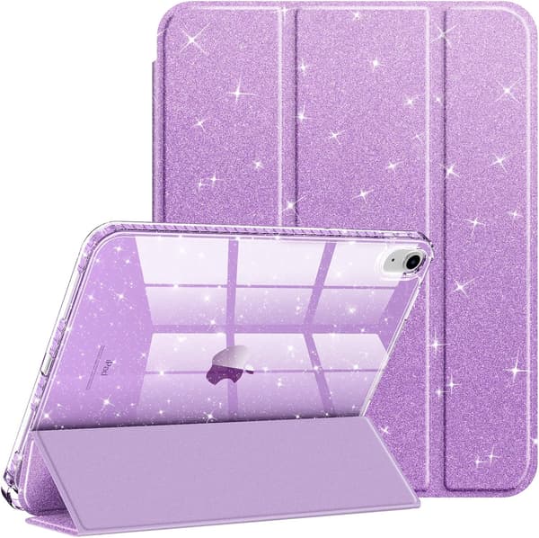 Glitterdeksel til iPad 11 (2025) & 10. generasjon (2022) - Lilla Glitter-FY-