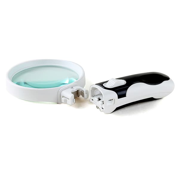 Powerful Magnifying Glass with Light (90mm) - Gifts for Seniors - 5x Handheld