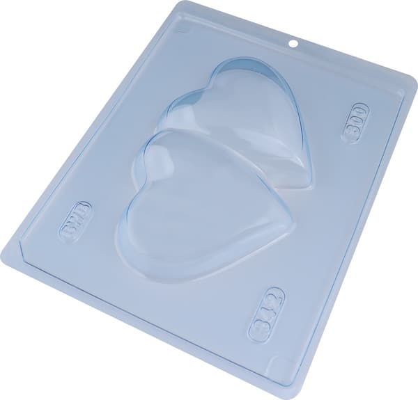Pralineform Hjerte Chokoladeform - BWB 842 - Special 3-delt form Transparent transparent